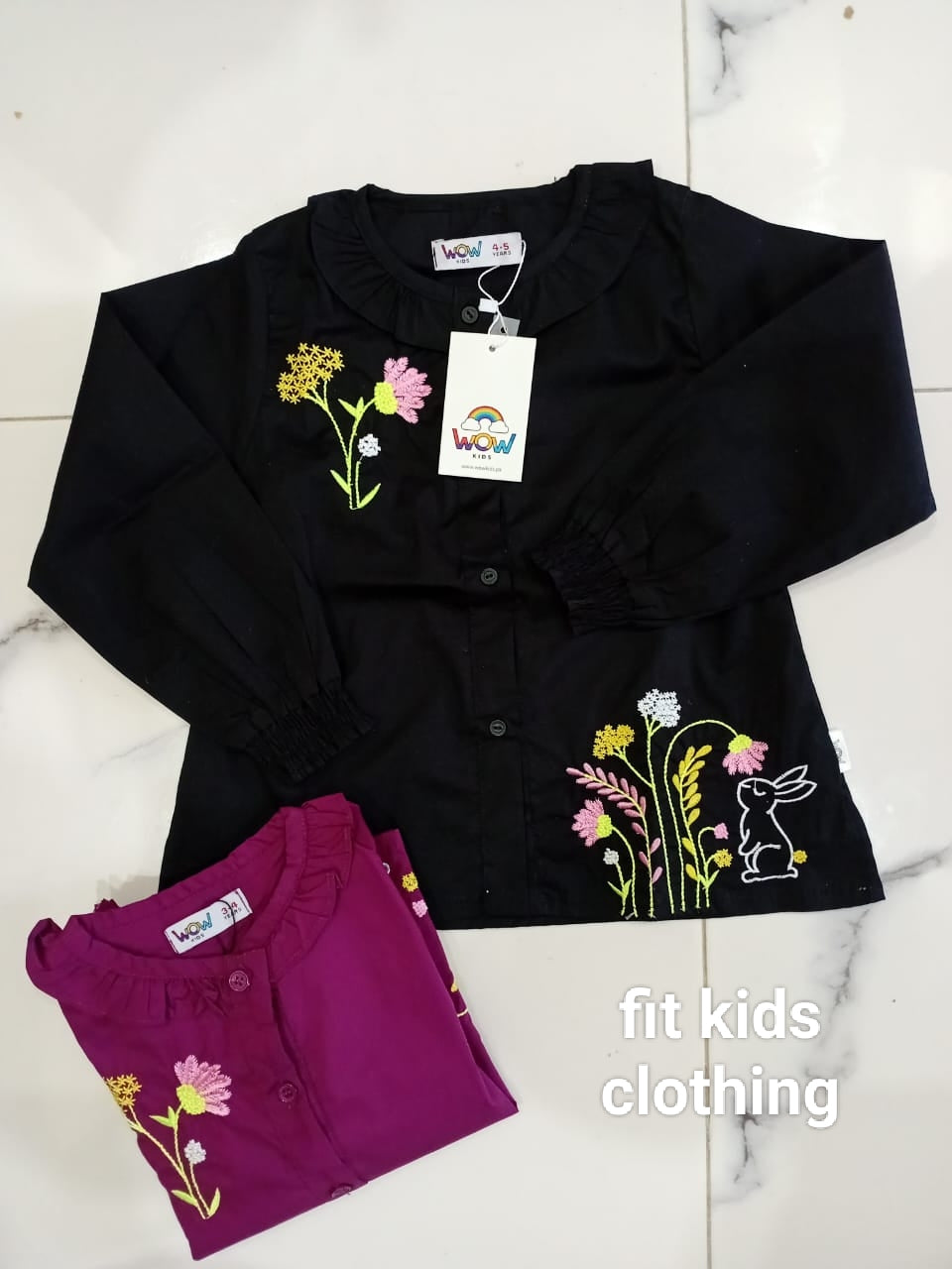 Girl Embrioded Top
