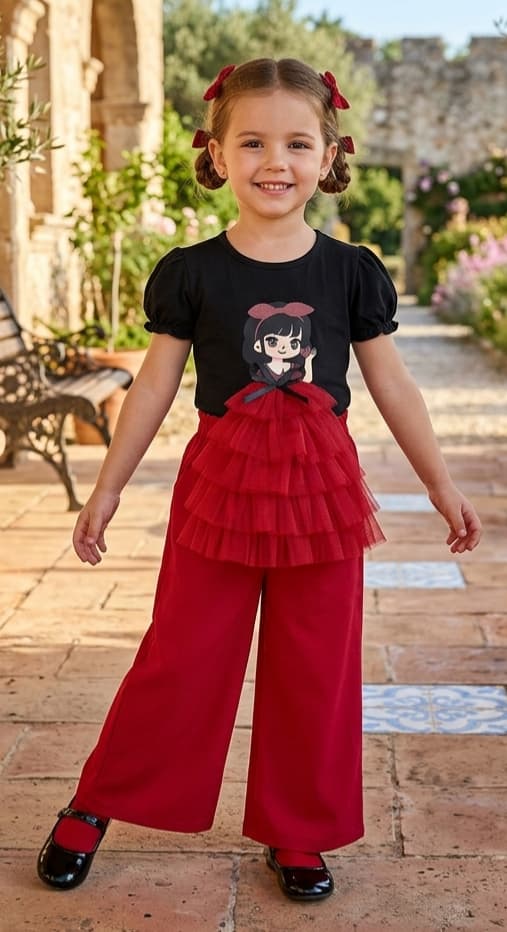 Girls plazo suit